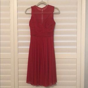 Alfred Sung | Red Chiffon Dress